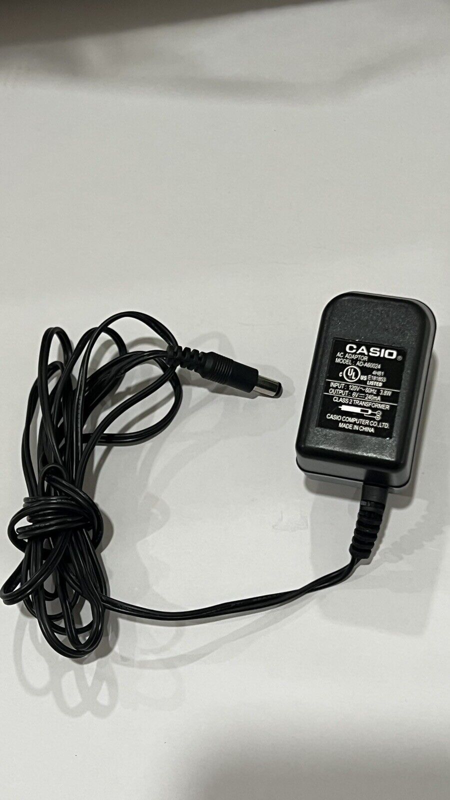 *Brand NEW*Genuine Casio AD-A60024 6V 240mA AC/DC Adapter Calculator Charger Power Supply